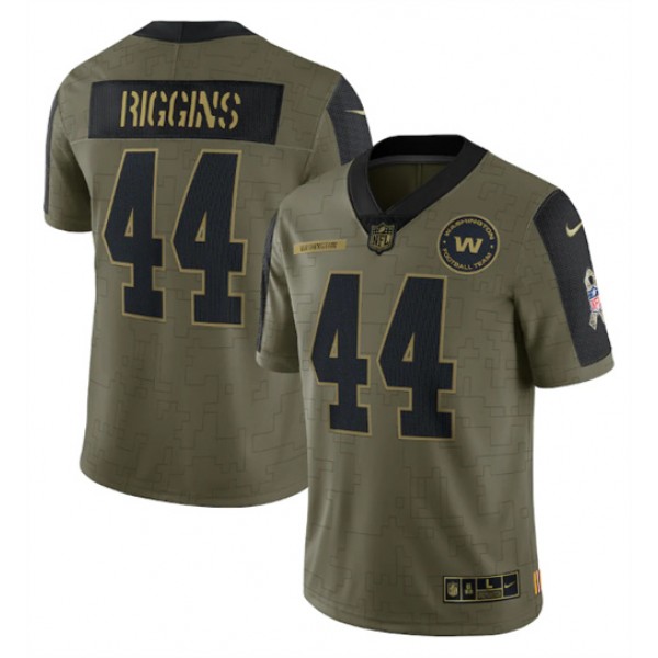 Washington Football Team #44 John Riggins 2021 Olive Salute To Service Limited Stitched Jersey