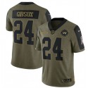 Washington Football Team #24 Antonio Gibson 2021 Olive Salute To Service Limited Stitched Jersey