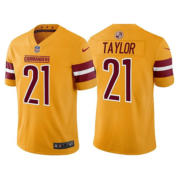 Washington Commanders #21 Sean Taylor Gold Vapor Untouchable Stitched Football Jersey