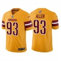 Washington Commanders #93 Jonathan Allen Gold Vapor Untouchable Stitched Football Jersey