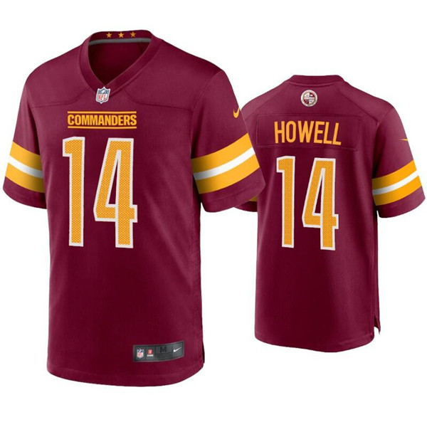 Washington Commanders #14 Sam Howell 2022 Burgundy Game Stitched Jersey