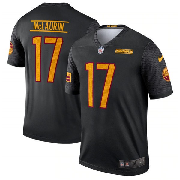 Washington Commanders #17 Terry McLaurin Black Alternate Stitched Jersey