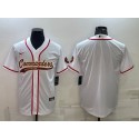 Washington Commanders Blank White With Patch Cool Base Stitched Baseball Jersey