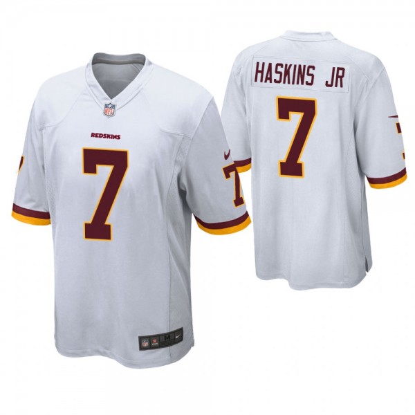 Washington Redskins #7 Dwayne Haskins Jr White Stitched Jersey