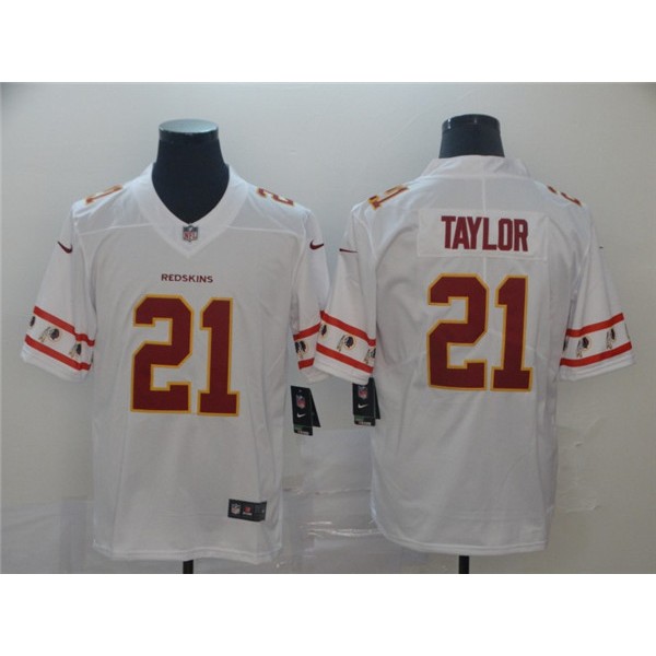 Washington Redskins #21 Sean Taylor 2019 White Team Logo Limited Stitched Jersey