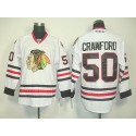 Blackhawks #50 Corey Crawford White Stitched Jersey