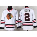 Blackhawks #2 Duncan Keith Stitched White Jersey