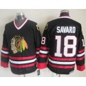 Blackhawks #18 Denis Savard Black CCM Throwback Stitched Jersey
