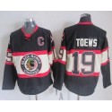 Blackhawks #19 Jonathan Toews Black Third CCM Stitched Jersey