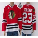Blackhawks #23 Jordan Red 2015 Stanley Cup Stitched Jersey