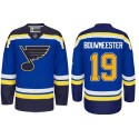 Blues #19 Jay Bouwmeester Light Blue Home Stitched Jersey