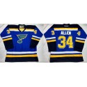 Blues #34 Jake Allen Light Blue Home Stitched Jersey