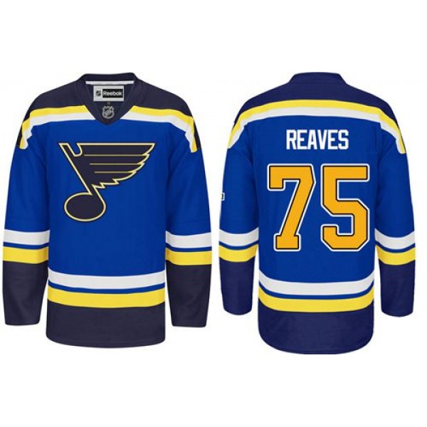 Blues #75 Ryan Reaves Light Blue Home Stitched Jersey