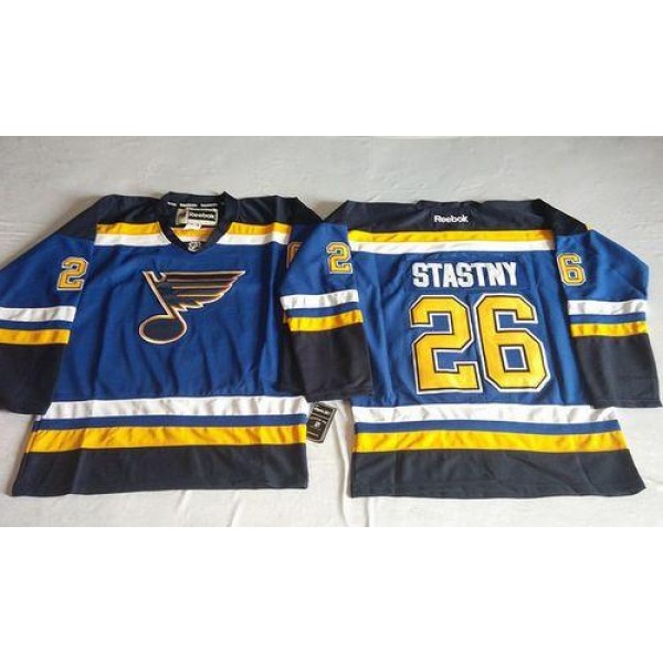 Blues #26 Paul Stastny Light Blue Home Stitched Jersey