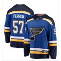 St. Louis Blues #57 David Perron Blue Stitched Jersey