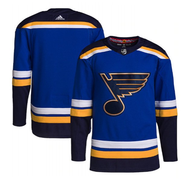 St. Louis Blues Blank Blue Stitched Jersey