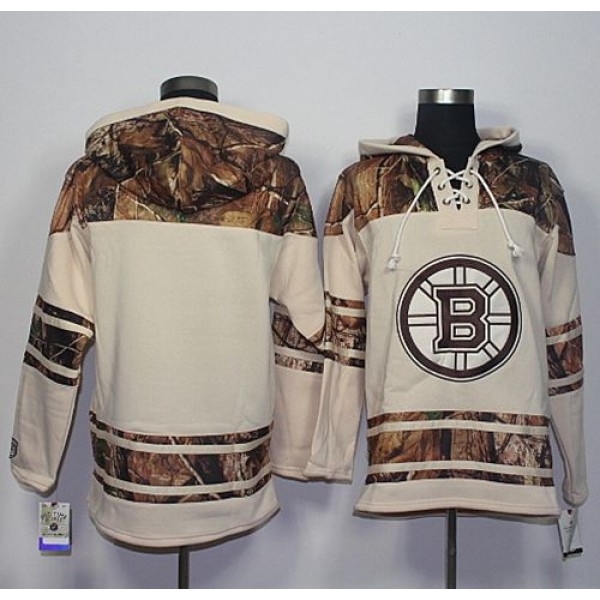 Bruins Blank Cream Camo Stitched Jersey