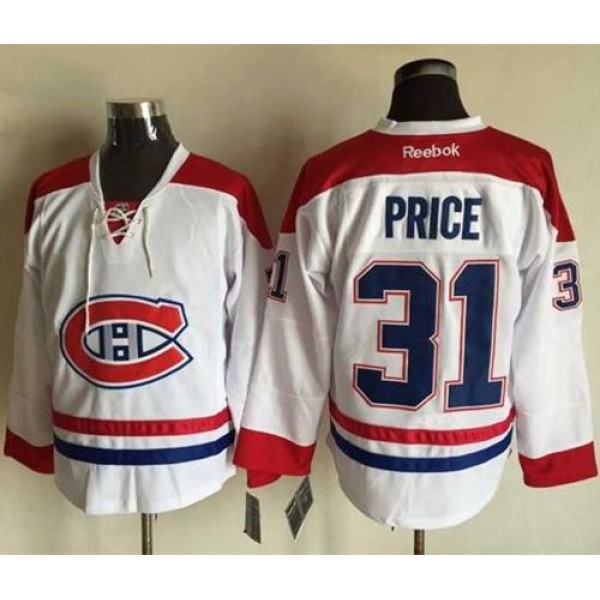Canadiens #31 Carey Price Stitched White Jersey