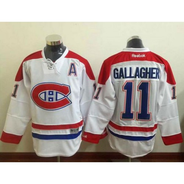 Canadiens #11 Brendan Gallagher White Stitched Jersey