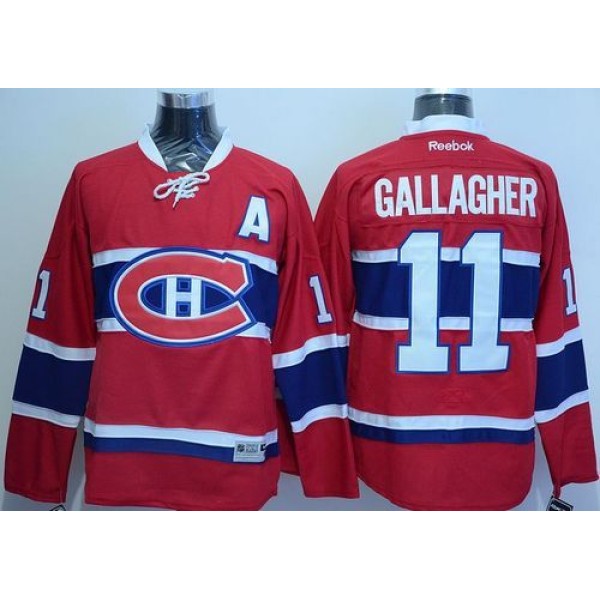 Canadiens #11 Brendan Gallagher Red Home Stitched Jersey
