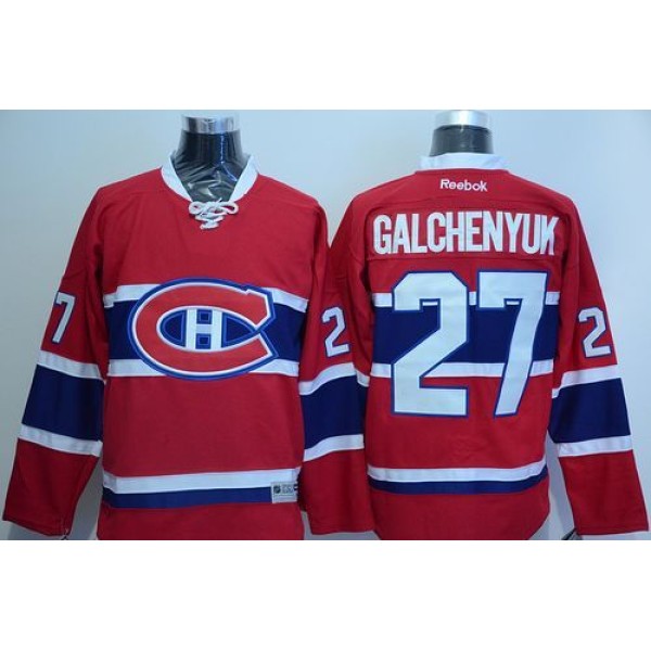 Canadiens #27 Alex Galchenyuk Red New CH Stitched Jersey