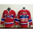 Canadiens #31 Carey Price Red USA Flag Fashion Stitched Jersey