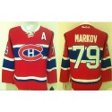 Canadiens #79 Andrei Markov Red New CH Stitched Jersey