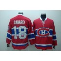 Canadiens #18 Serge Savard Stitched Red CH CCM Throwback Jersey