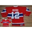 Canadiens #12 Dominic Moore Stitched Red CH CCM Throwback Jersey