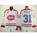 Canadiens #31 Carey Price Stitched White Heritage Classic Style Jersey