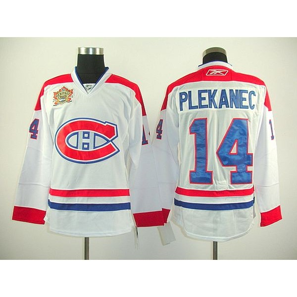Canadiens #14 Tomas Plekanec Stitched White Heritage Classic Style Jersey