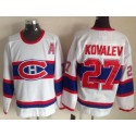 Canadiens #27 Alexei Kovalev White CCM Throwback Stitched Jersey