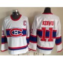 Canadiens #11 Saku Koivu White CCM Throwback Stitched Jersey