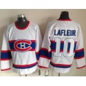 Canadiens #10 Guy Lafleur White CCM Throwback Stitched Jersey