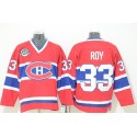 Canadiens #33 Patrick Roy Red CCM Throwback Stitched Jersey