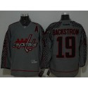 Capitals #19 Nicklas Backstrom Charcoal Cross Check Fashion Stitched Jersey