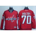 Capitals #70 Braden Holtby Red Stitched Jersey