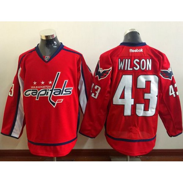 Capitals #43 Tom Wilson Red Home Stitched Jersey