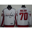 Capitals #70 Braden Holtby White Stitched Jersey