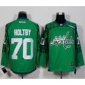 Capitals #70 Braden Holtby Green St. Patrick's Day New Stitched Jersey