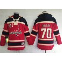 Capitals #70 Braden Holtby Red Sawyer Hooded Sweatshirt Stitched Jersey