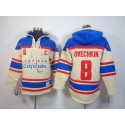 Capitals #8 Alex Ovechkin Cream Sawyer Hooded Sweatshirt Stitched Jersey