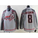 Capitals #8 Alex Ovechkin Charcoal Cross Check Fashion Stitched Jersey