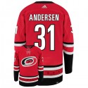 Carolina Hurricanes #31 Frederik Andersen Red Stitched Jersey