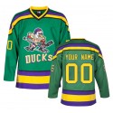The Mighty Ducks Custom Green Stitched Jersey