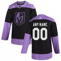 Vegas Golden Knights Adidas Black Hockey Fights Cancer Custom Practice NHL Stitched Jersey