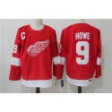 Detroit Red Wings #9 Gordie Howe Red Throwback CCM Stitched Jersey