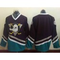 Ducks Blank Purple Turquoise CCM Throwback Stitched Jersey