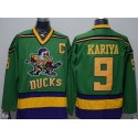 Ducks #9 Paul Kariya Green CCM Throwback Stitched Jersey