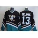 Ducks #13 Teemu Selanne Black CCM Throwback Stitched Jersey